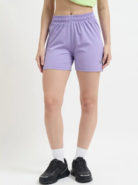 SG H2WS83292 Women Purple Shorts