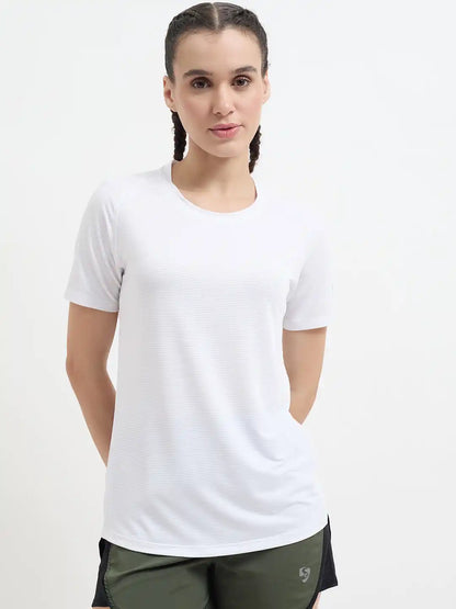 SG H2WT83111 Women White T-Shirt