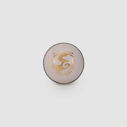 SG Shield 20 White Leather Cricket Ball