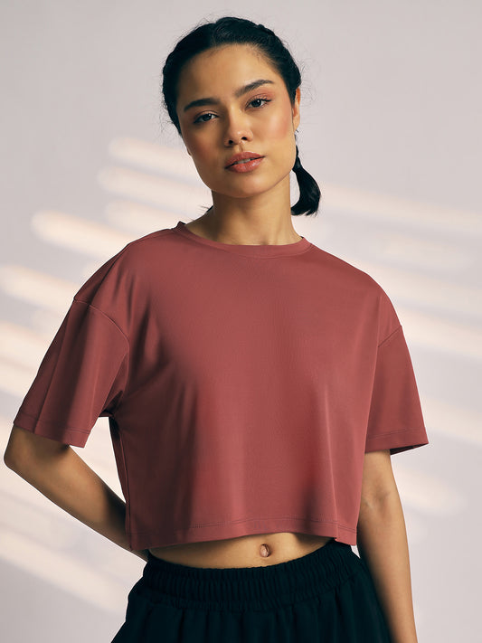 T-SHIRT WOMEN SG H3WT8257 APRICOT