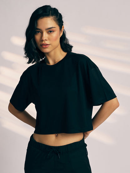 T-SHIRT WOMEN SG H3WT8257 BLACK