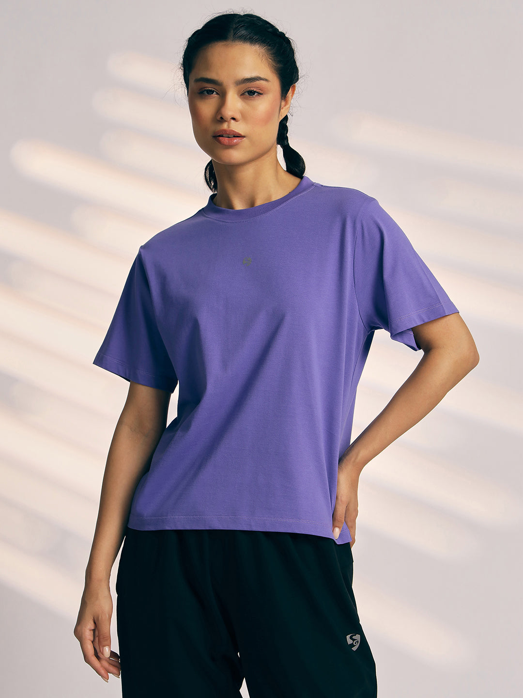 T-SHIRT WOMEN SG H3WT8299 LAVENDER