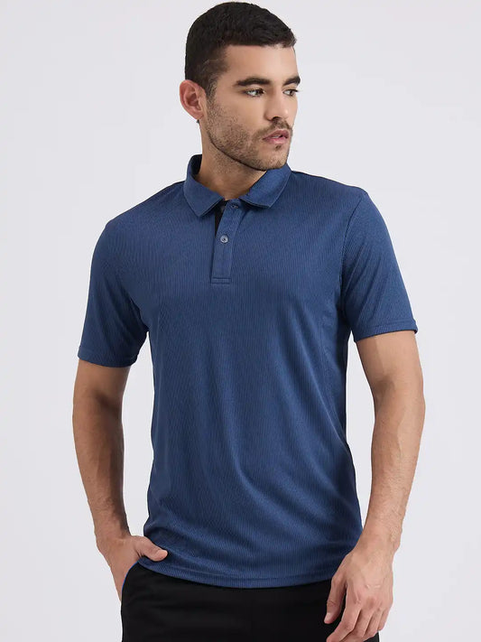 SG H1MP83861 Men Vintage Indigo Polo T-Shirt