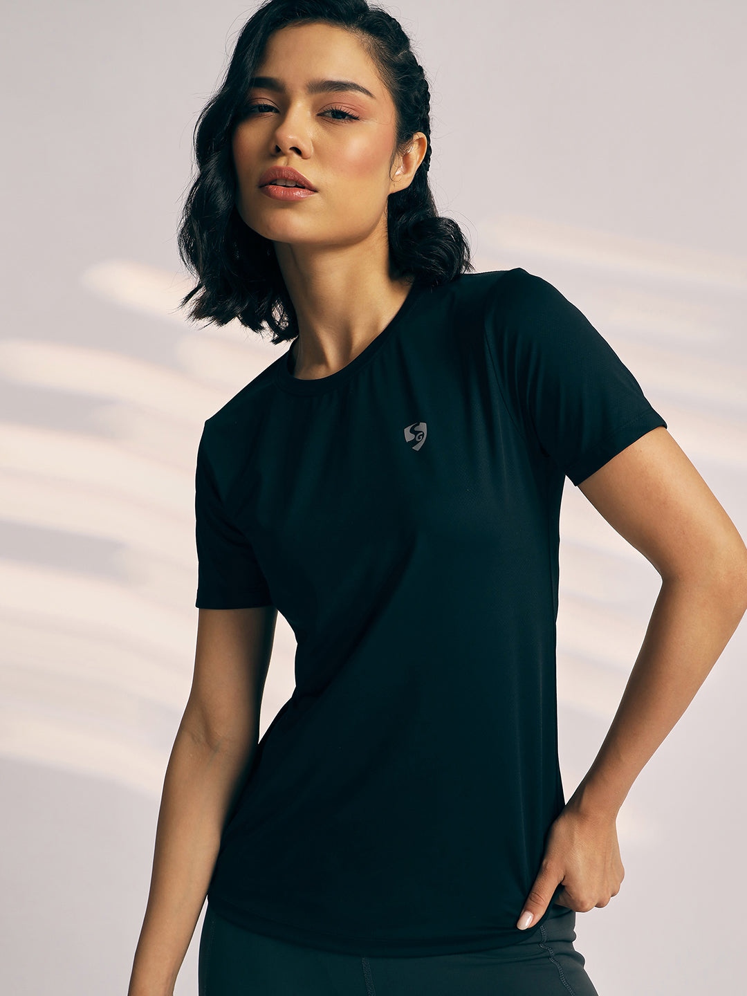 T-SHIRT WOMEN SG H3WT8261 BLACK