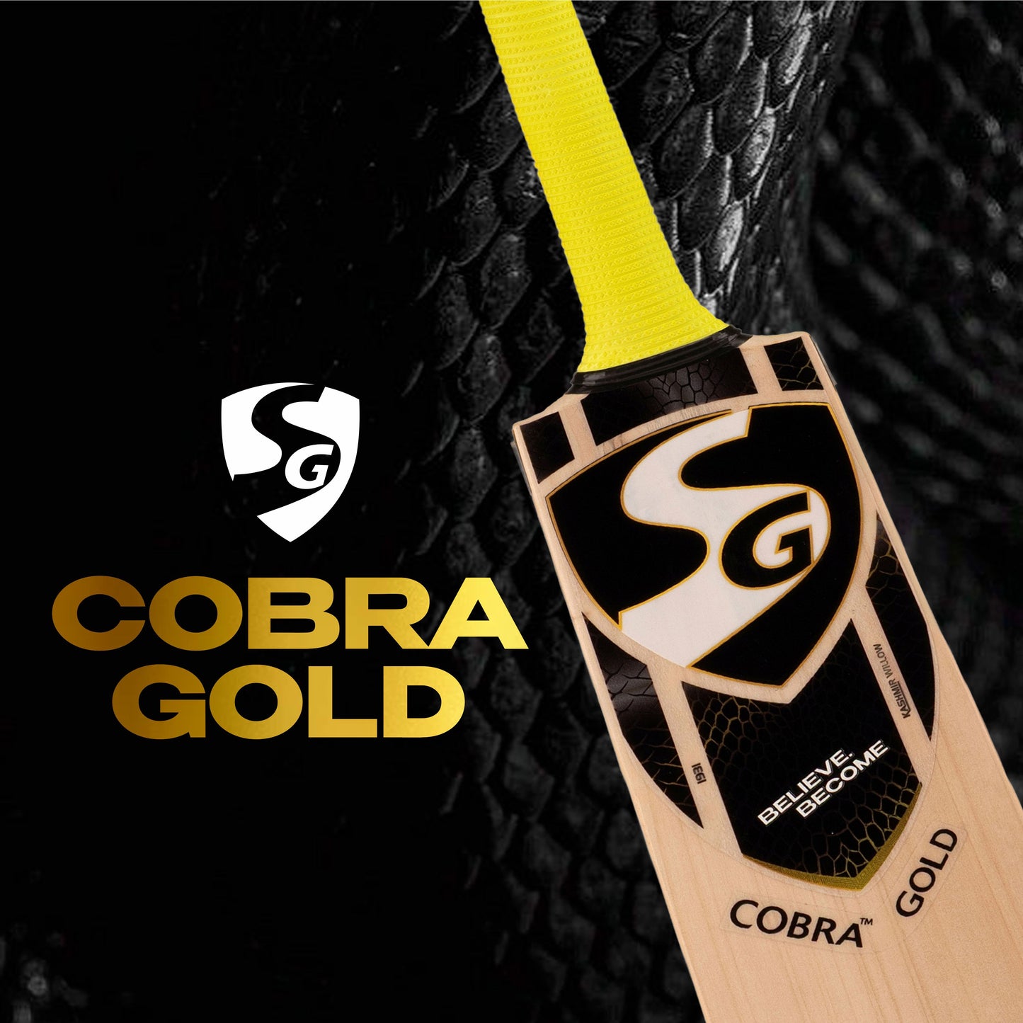 SG Cobra Gold Kashmir Willow Cricket Bat