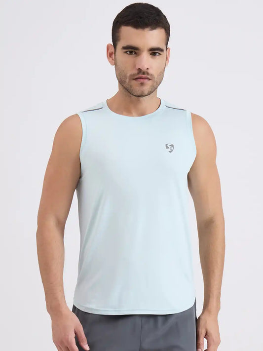 SG H2MV83581 Men Sky Rare T-Vest