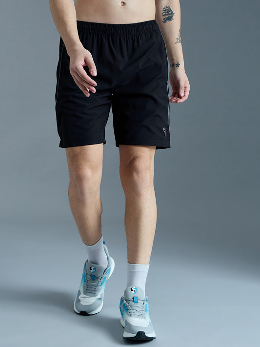 SG Men's Black Shorts | Ideal for Trail Running, Fitness & Training, Jogging, Regular & Fashion Wear