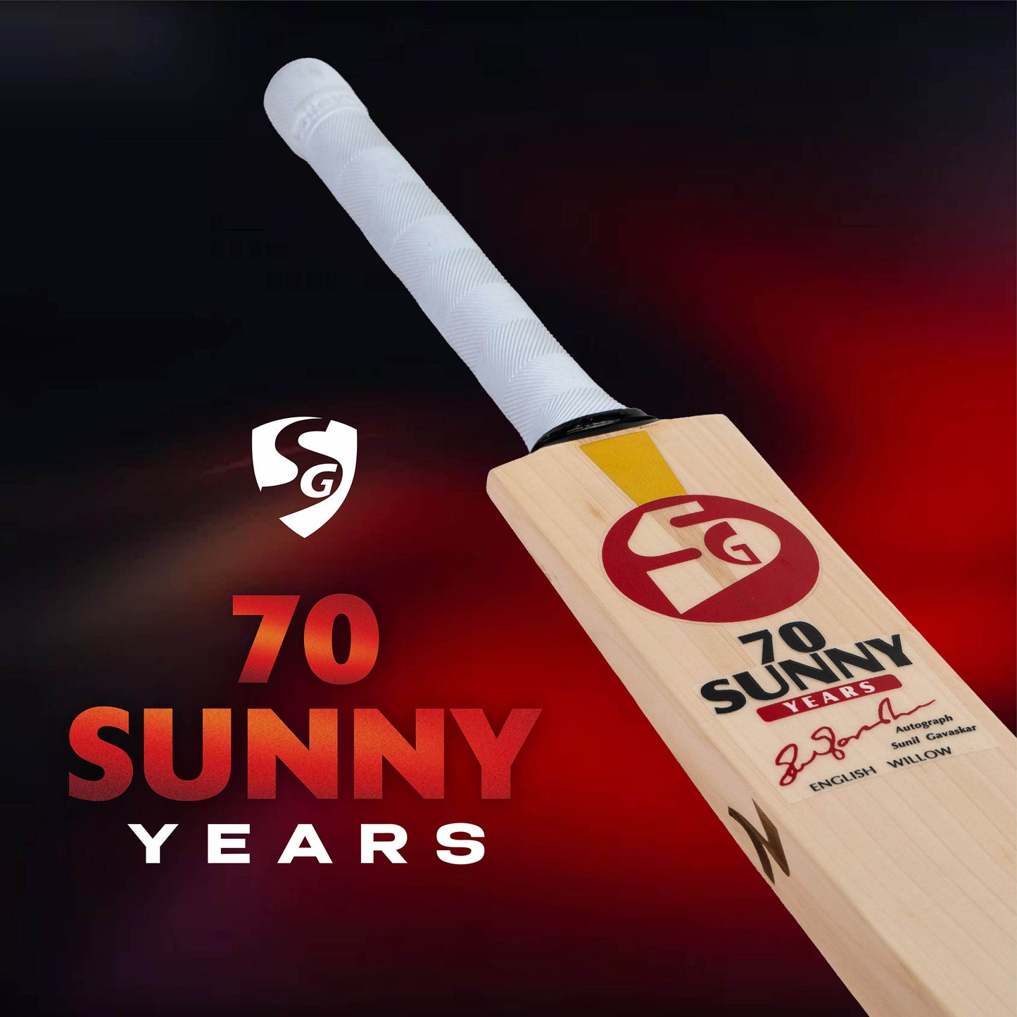SG 70 Sunny Years English Willow Cricket Bat