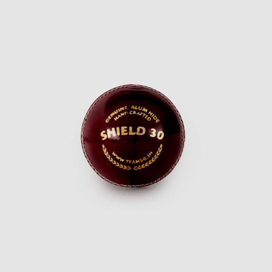 SG Shield 30 Red Youth Leather Ball