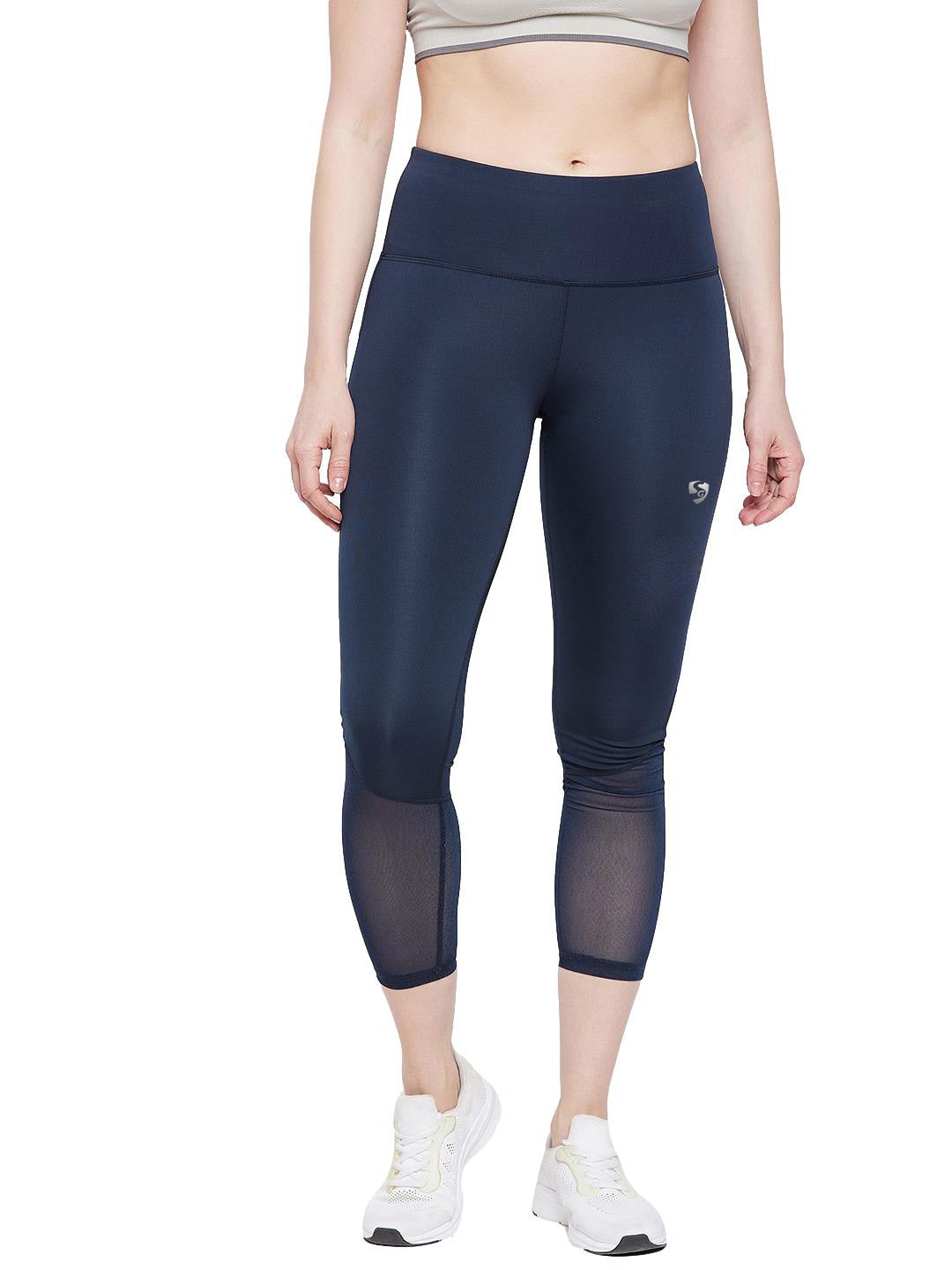 SG Women's Navy Tights | Ideal for Trail Running, Fitness & Training, Jogging, Regular & Fashion Wear