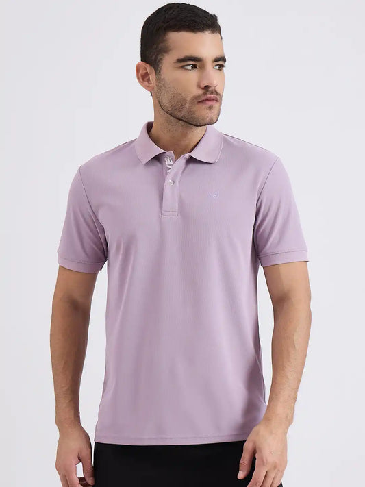 SG H1MP83802 Men Mauve Polo T-Shirt