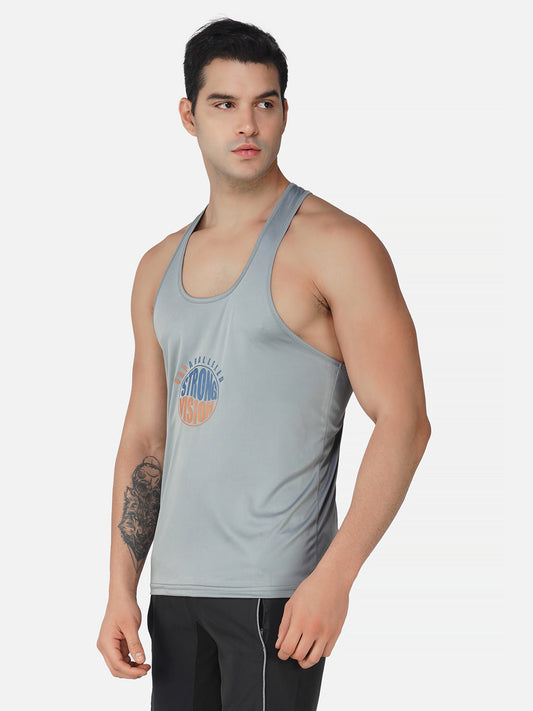 SG Regular Comfort Fit Vest For Mens & Boys, Light Grey & Carbon Black | Ideal for Trail Running, Fitness & Training, Jogging, Gym Wear & Fashion Wear