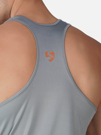 SG Regular Comfort Fit Vest For Mens & Boys, Light Grey & Carbon Black | Ideal for Trail Running, Fitness & Training, Jogging, Gym Wear & Fashion Wear