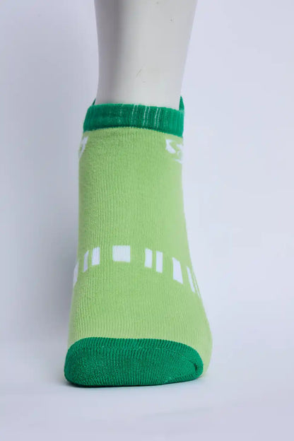 Comfort Men’s Half Terry Sneaker Socks – Parrot Green