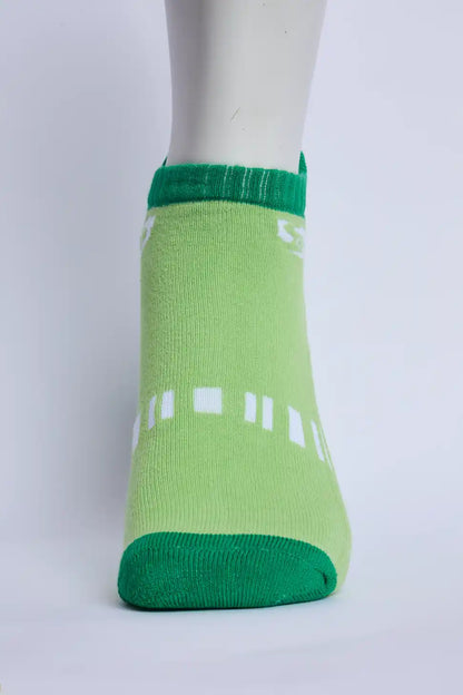 Comfort Men’s Half Terry Sneaker Socks – Parrot Green
