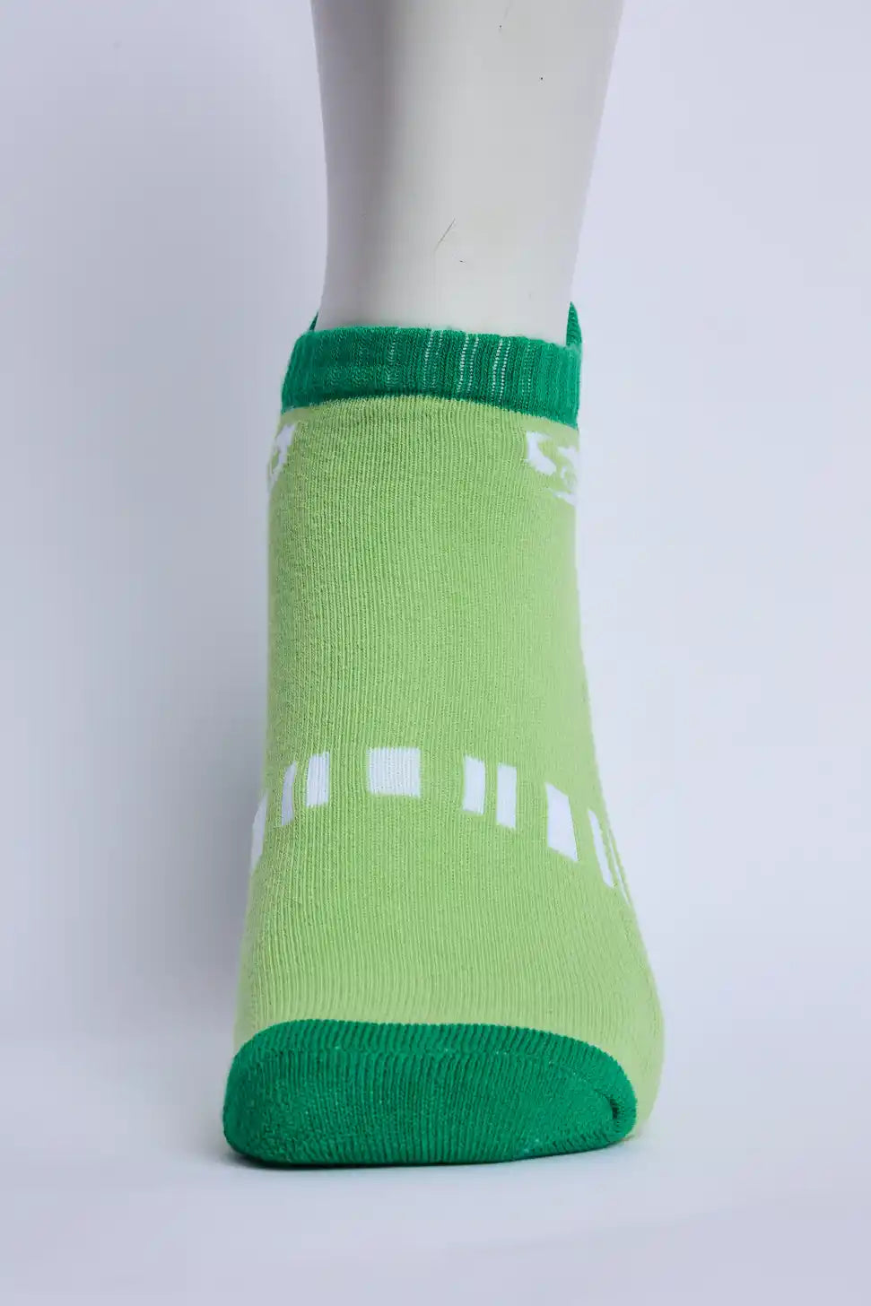 Comfort Men’s Half Terry Sneaker Socks – Parrot Green