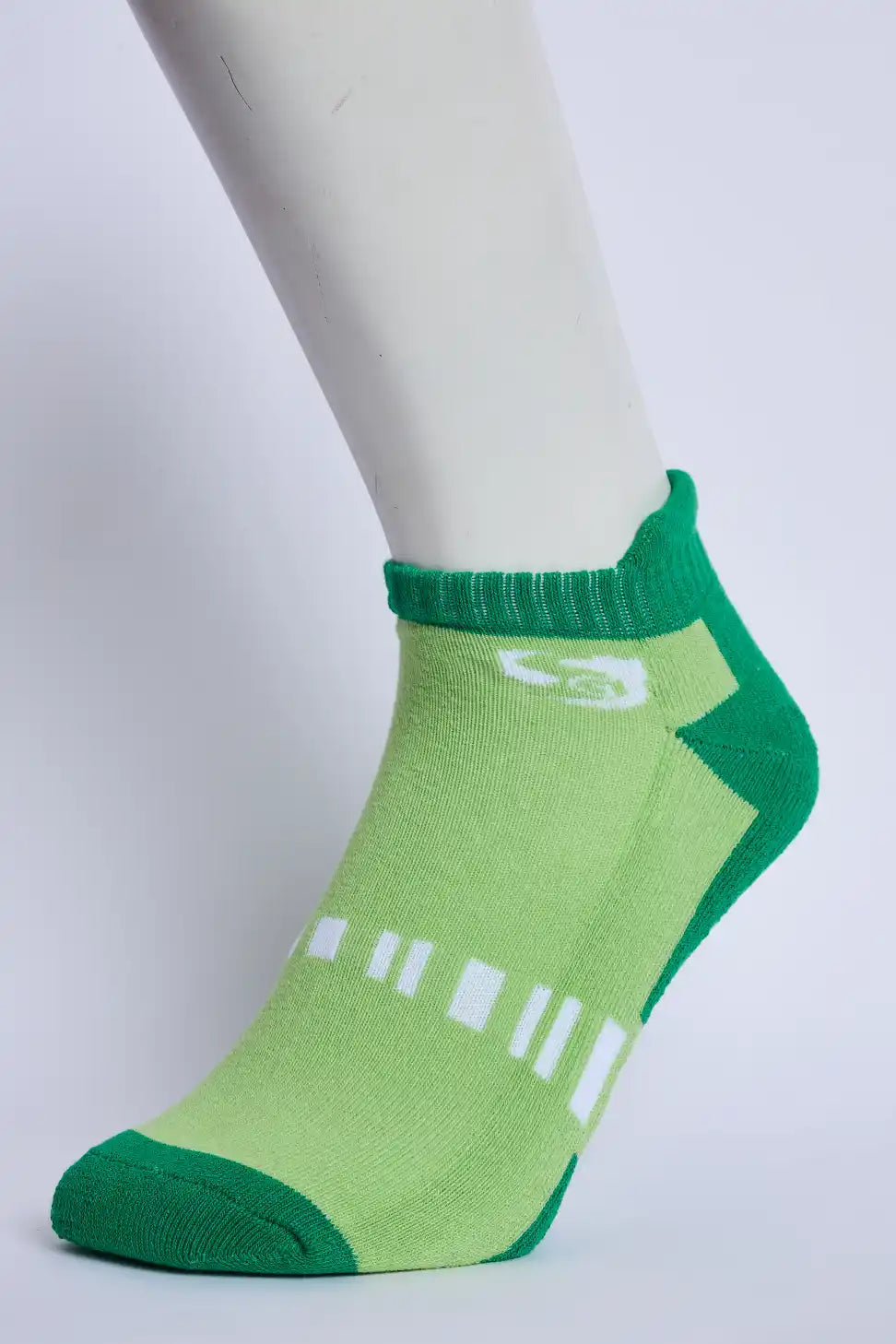 Comfort Men’s Half Terry Sneaker Socks – Parrot Green