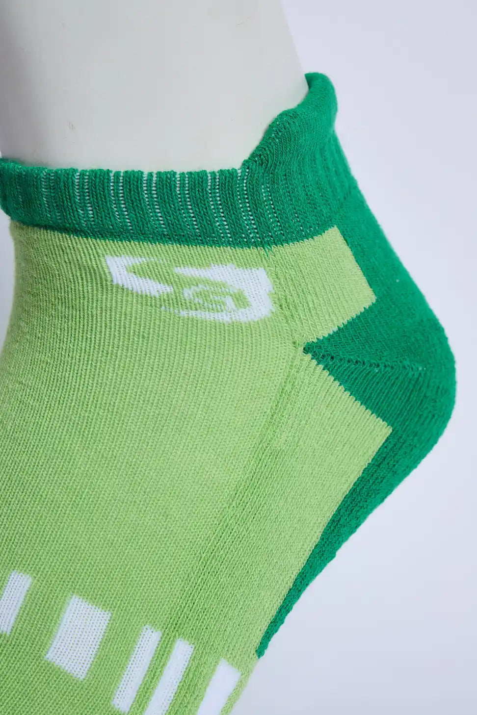 Comfort Men’s Half Terry Sneaker Socks – Parrot Green