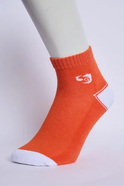 All Day Men’s Half Terry Ankle Socks – Orange