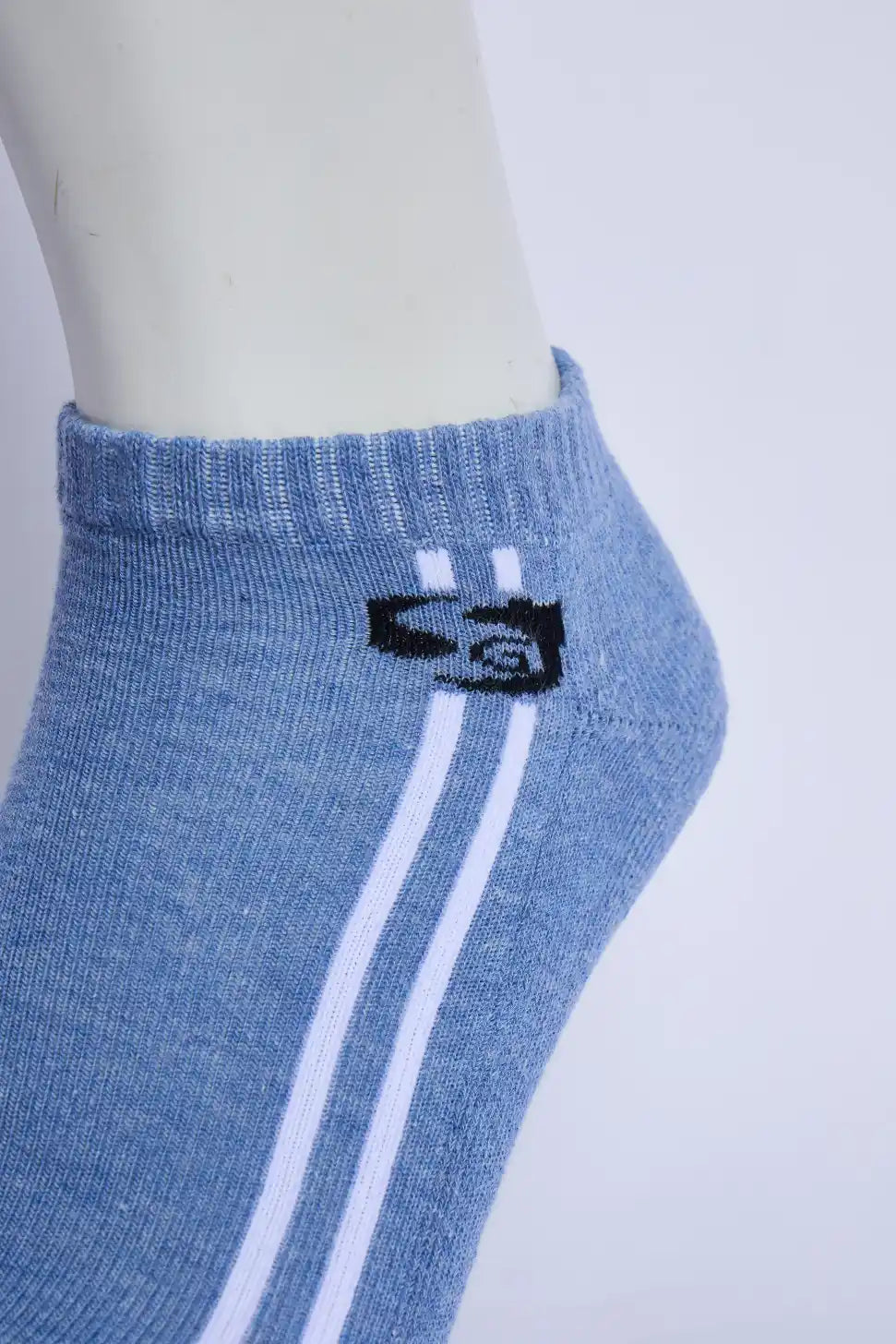 Performax Men’s Half Terry Sneaker Socks – Denim Melange