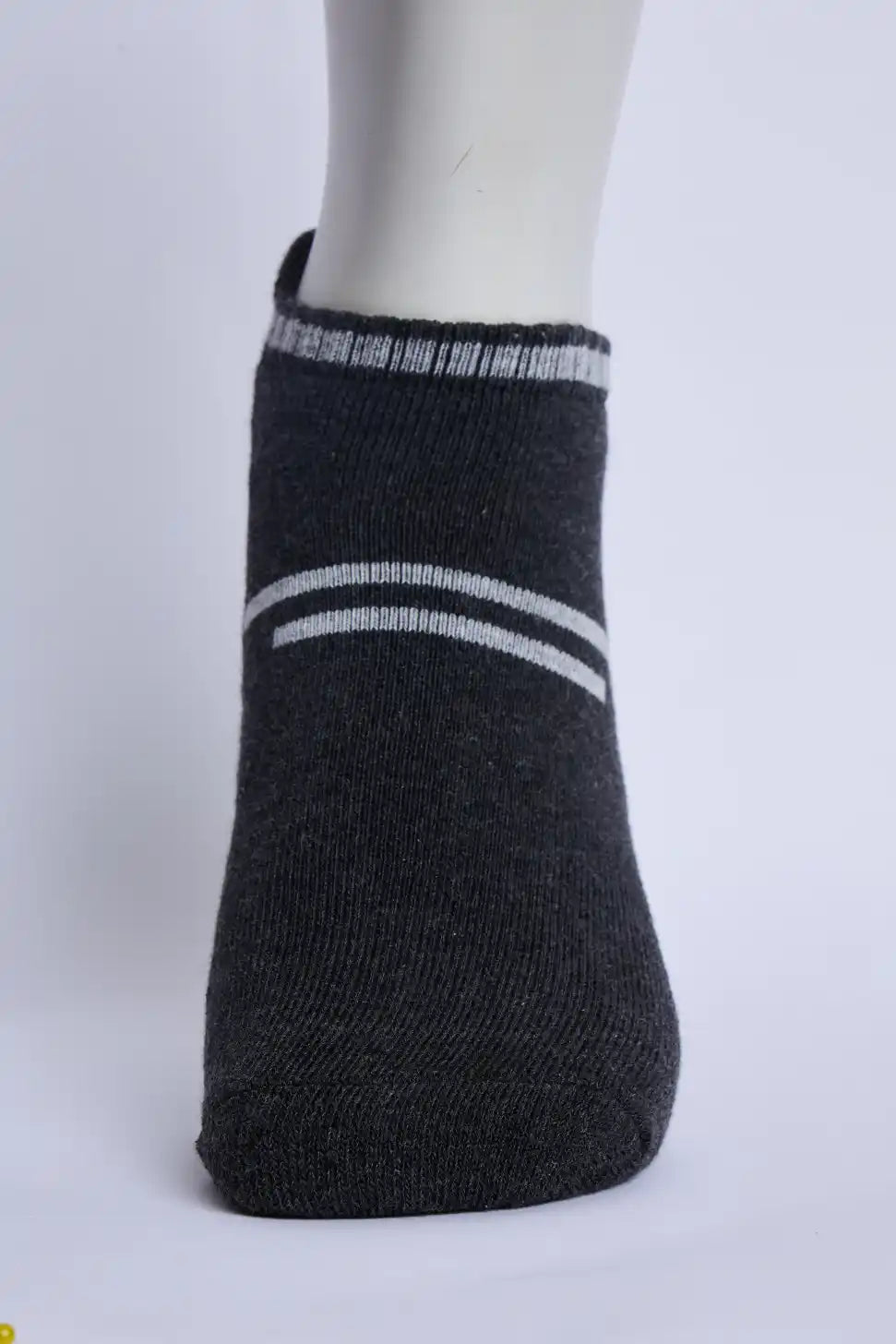 Flex Men’s Full Terry Sneaker Socks – Dark Grey Melange