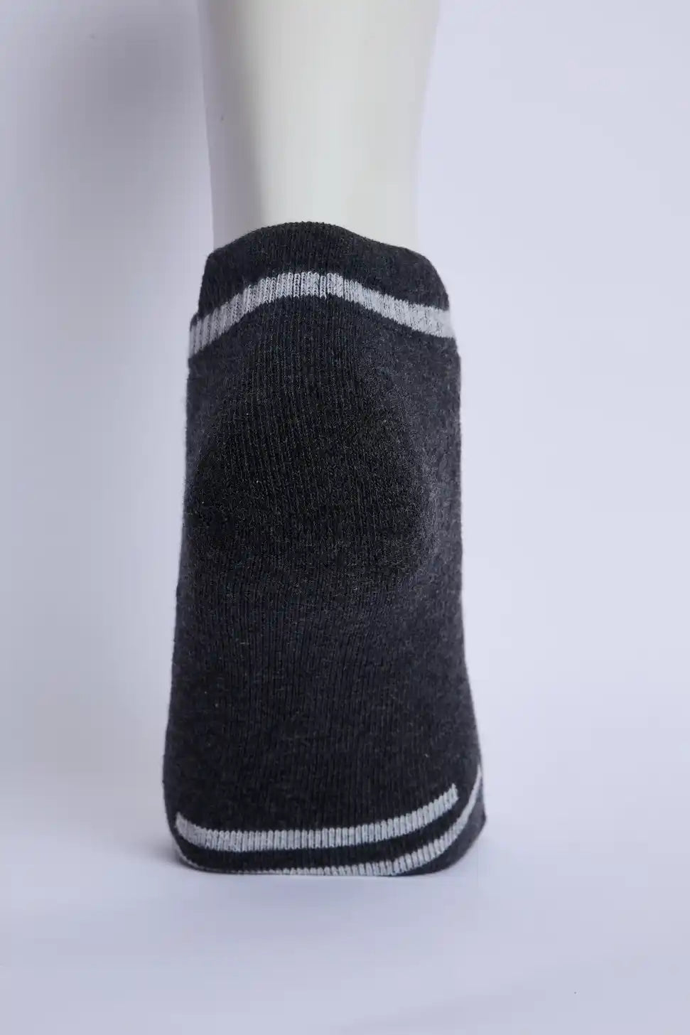 Flex Men’s Full Terry Sneaker Socks – Dark Grey Melange