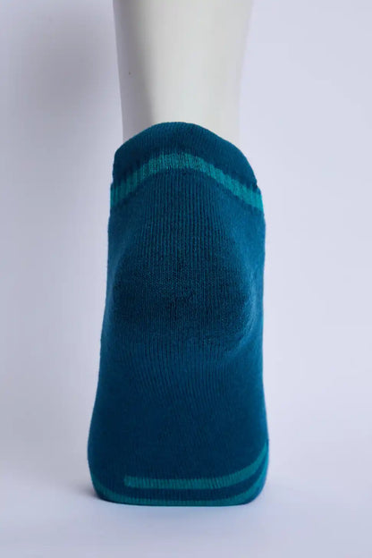 Flex Men’s Full Terry Sneaker Socks – Peacock Blue