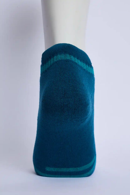 Flex Men’s Full Terry Sneaker Socks – Peacock Blue