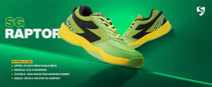 SG RAPTOR Shoes Volt Green/Black