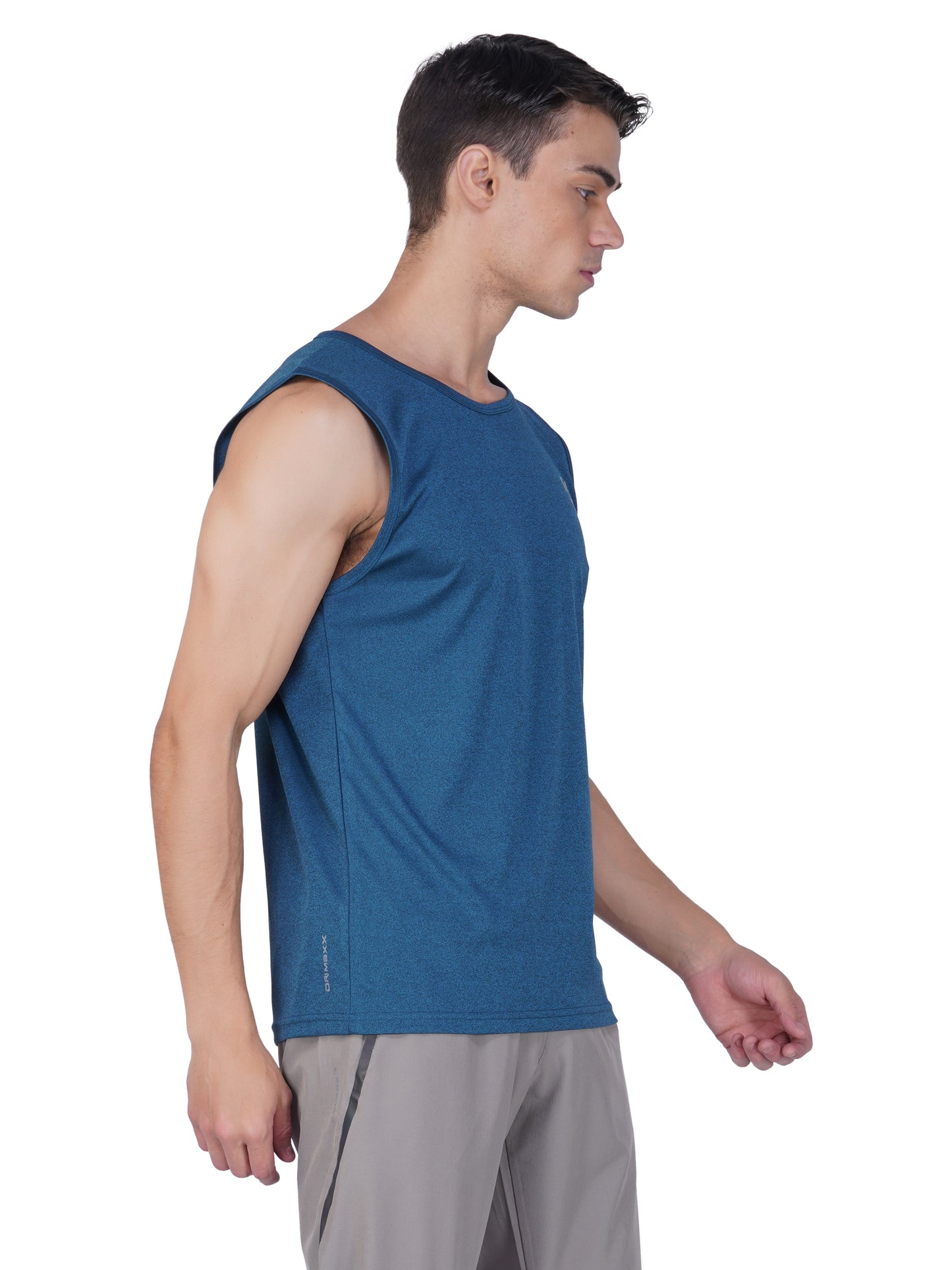 SG Men's Round Neck Blue Vest | Ideal for Trail Running, Fitness & Training, Jogging, Regular & Fashion Wear