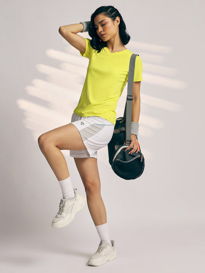 SHORTS WOMEN SG H3WS8271 WHITE/LIGHT GREY