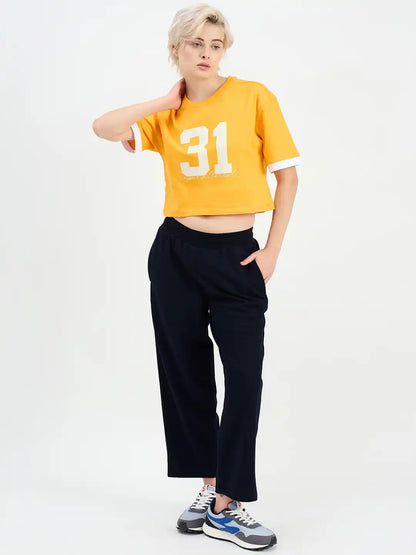SG H2WTP83481 Women Black Track Pant