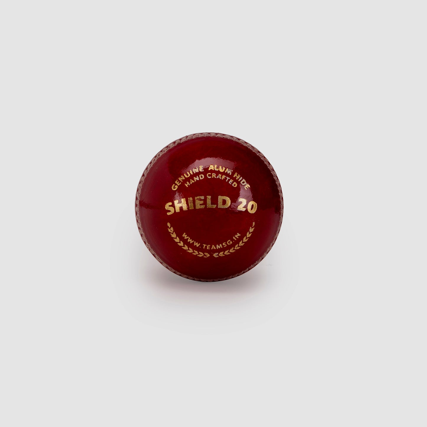 SG Shield 20 Red Cricket Leather Ball (Pack of 3)