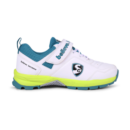 SG CENTURY 6.0 Cricket - Sleek Design in White/Sea Green/Fluo Green for Optimal Performance