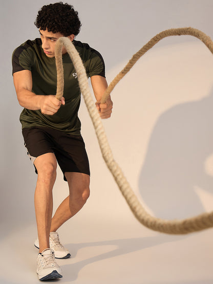 T-SHIRT MEN SG H3MT8208 OLIVE