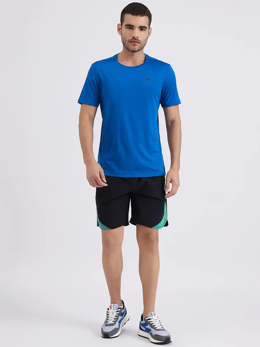 SG H1MT83721 Men Aqua T-Shirt