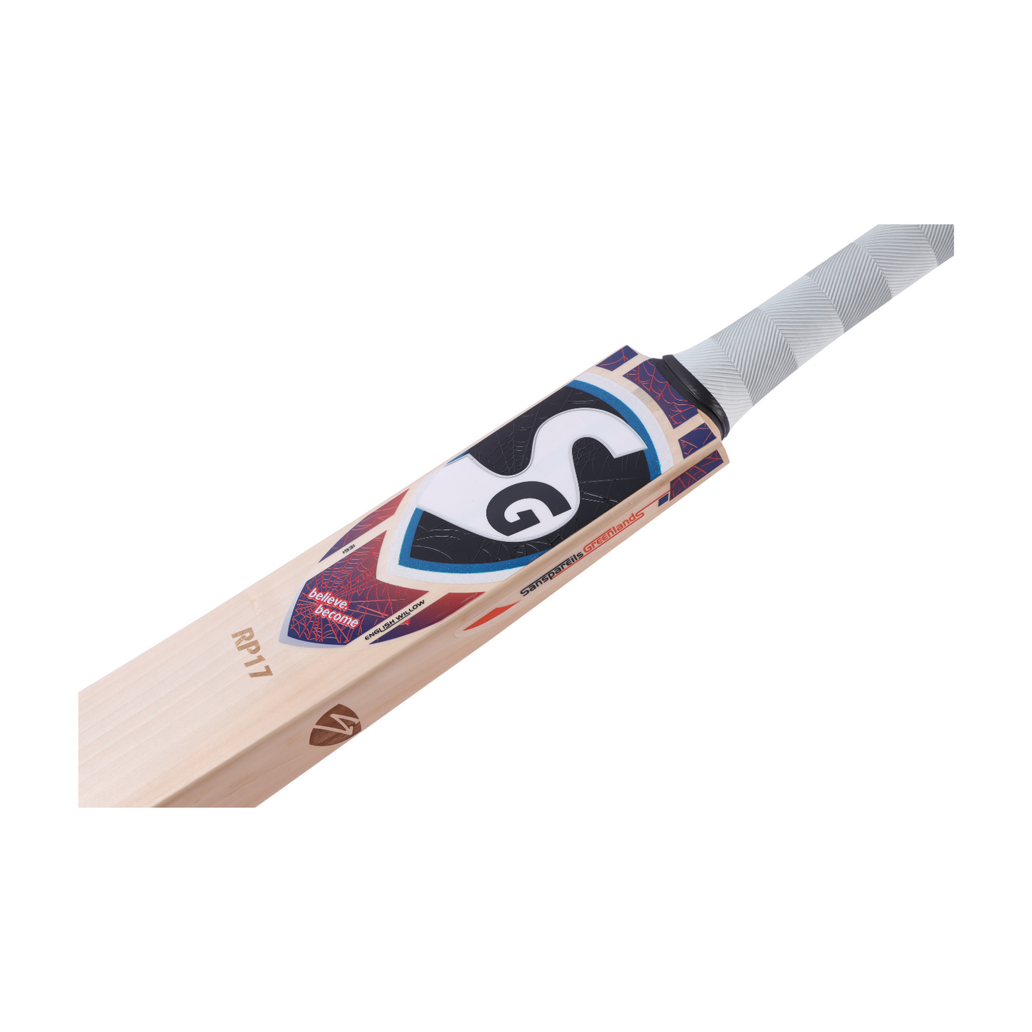 SG RP 17 English Willow Cricket Bat with SG|Str8bat Sensor (Rishabh Pant Series)