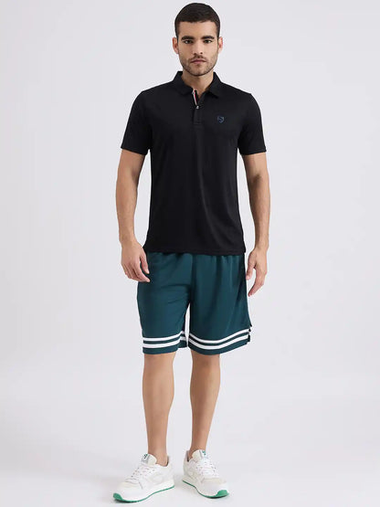 SG H1MP83811 Men Black Polo T-Shirt