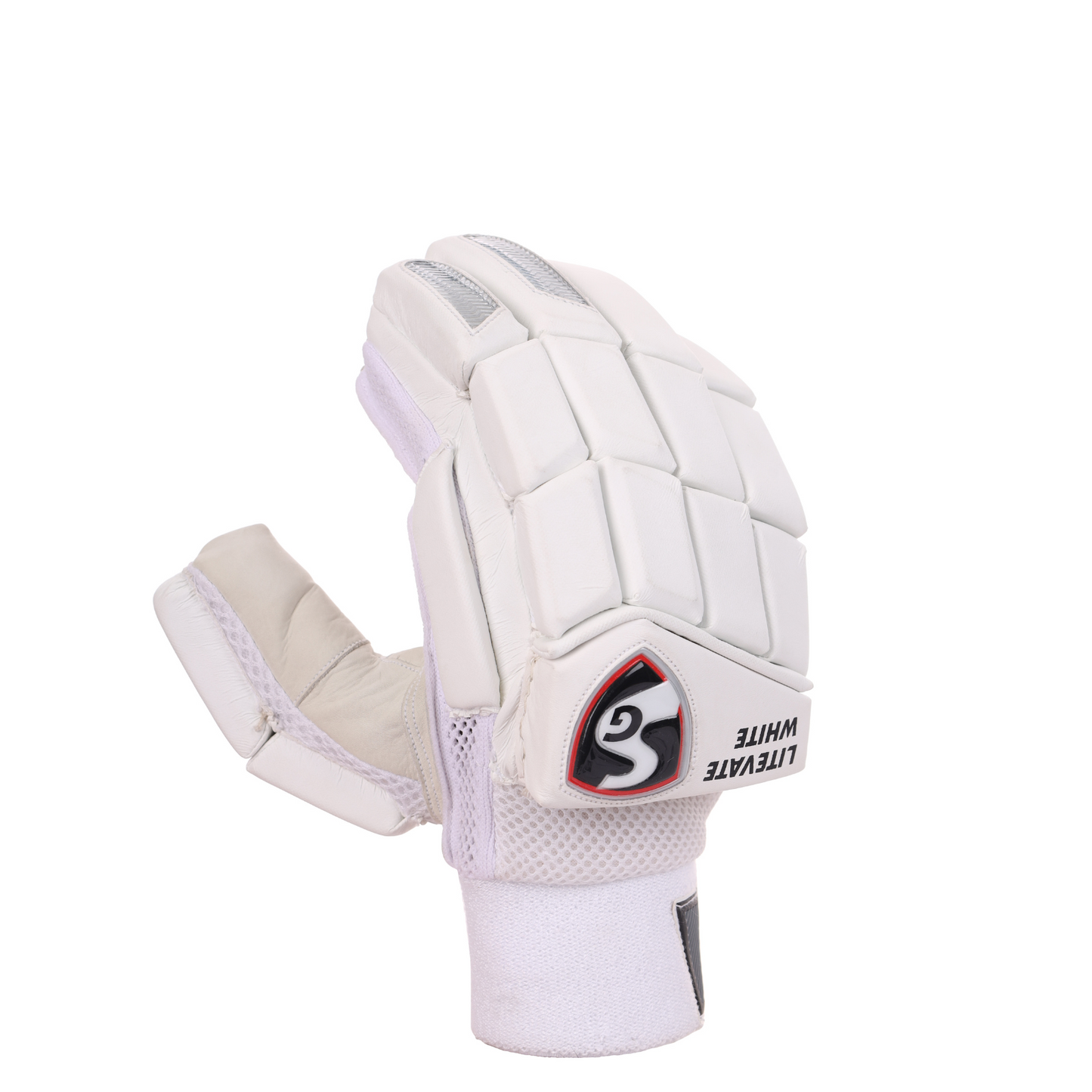 SG Litevate White Batting Gloves