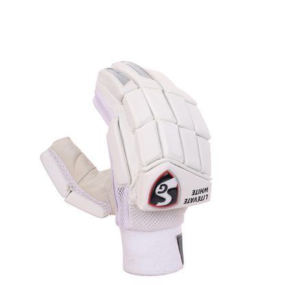 SG Litevate White Batting Gloves