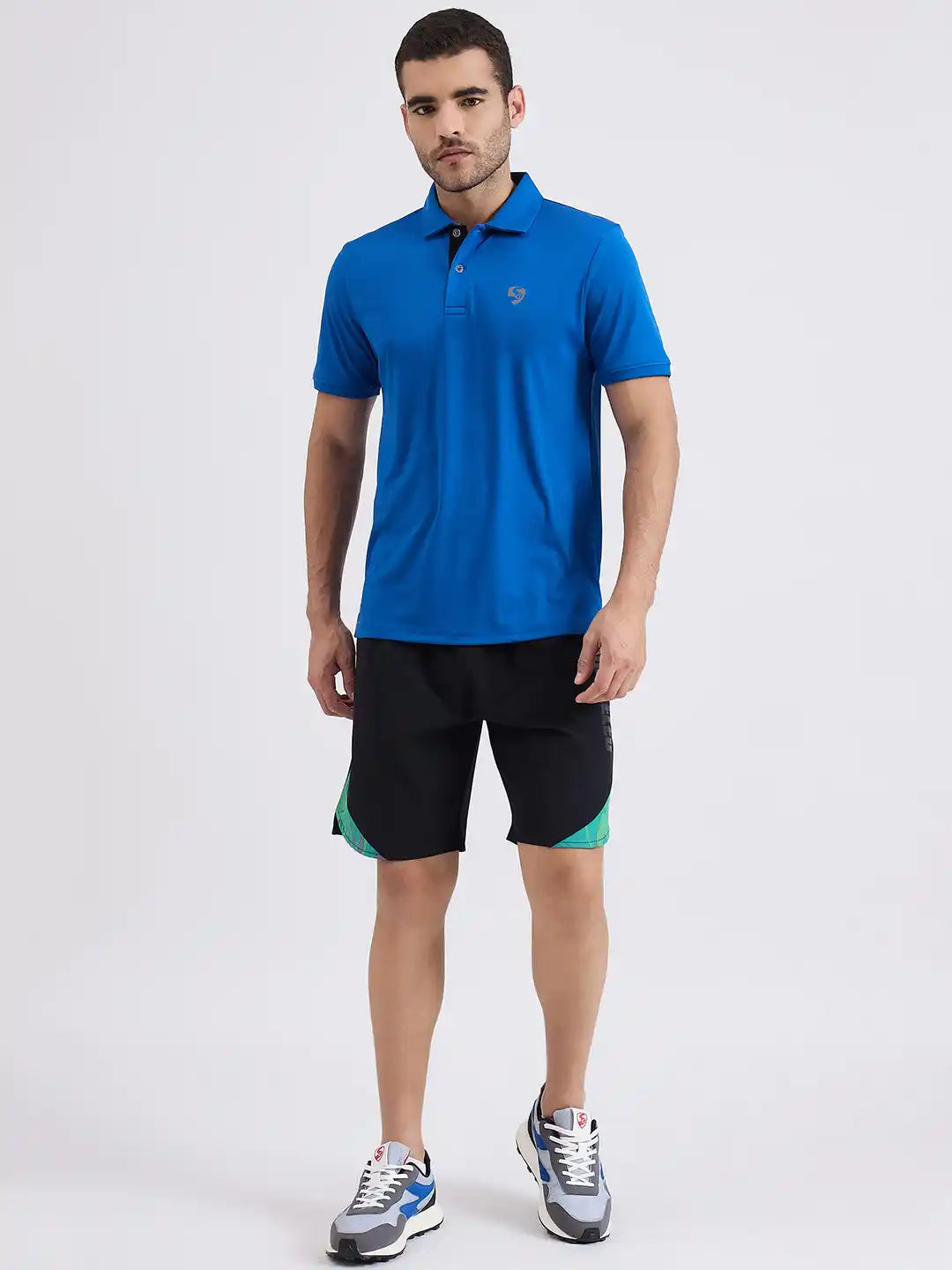 SG H1MP84102 Men Aqua Polo T-Shirt