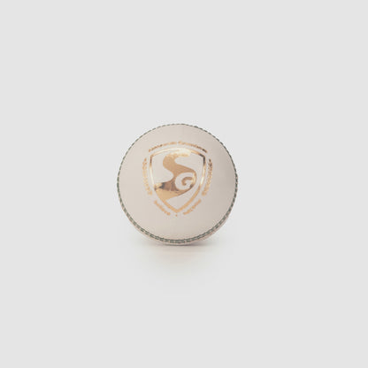 SG Shield 30 White Youth Leather Ball