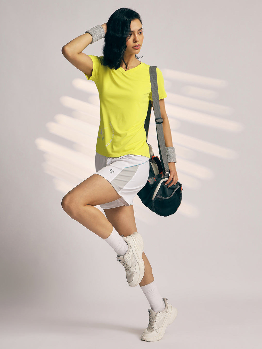 T-SHIRT WOMEN SG H3WT8258 CHARTREUSE YELLOW