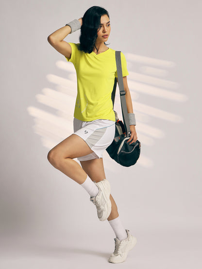 T-SHIRT WOMEN SG H3WT8258 CHARTREUSE YELLOW