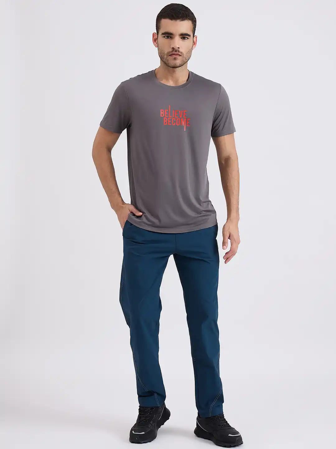 SG H1MT84151 Men Dark Grey T-Shirt