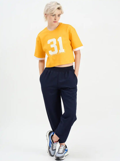 SG H1WT83172 Women Yellow T-Shirt
