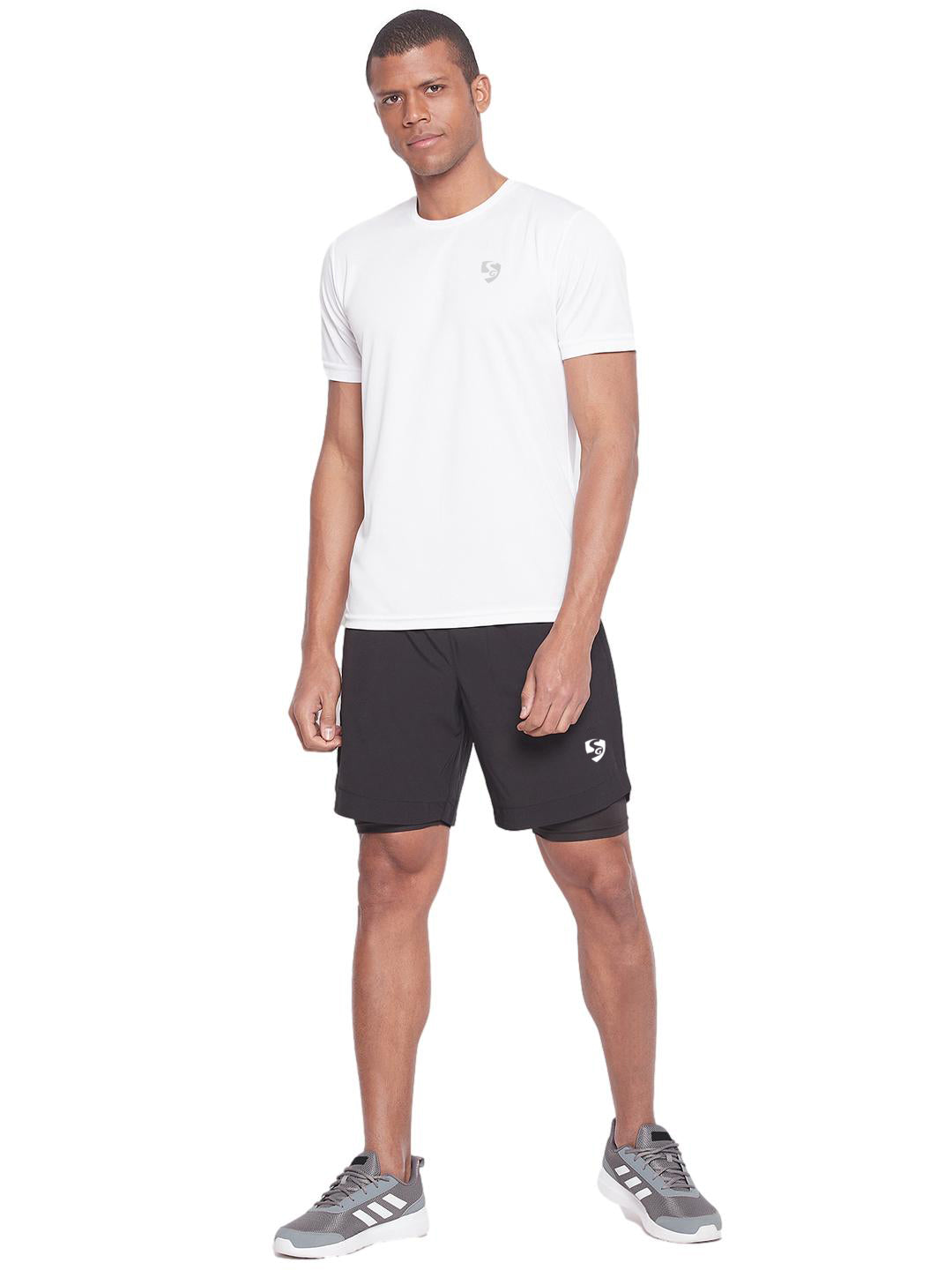 SG Men's Black Shorts | Ideal for Trail Running, Fitness & Training, Jogging, Regular & Fashion Wear