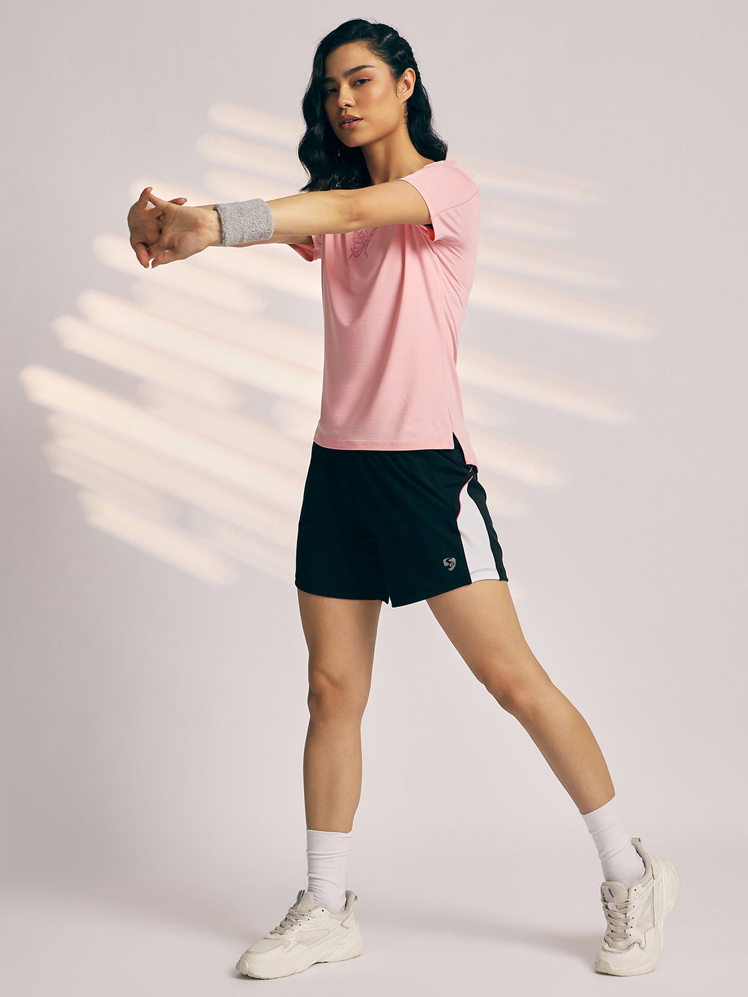 T-SHIRT WOMEN SG H3WT8265 LIGHT PINK