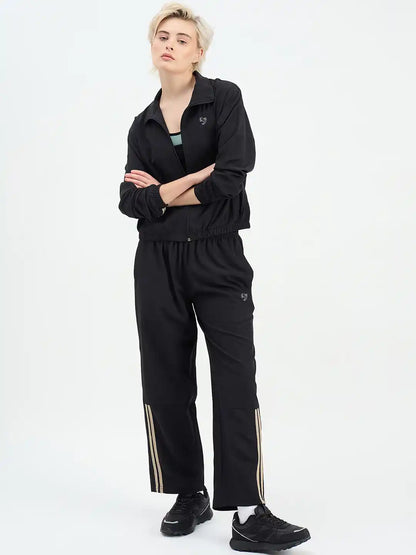 SG H1WTS83561 Women Black Tracksuit
