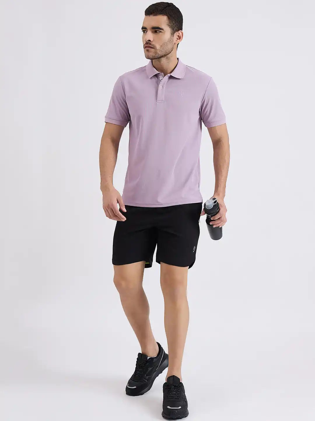 SG H1MP83802 Men Mauve Polo T-Shirt